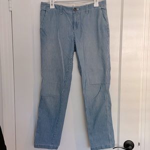 Gap Girlfriend Chino Pinstripe Jeans